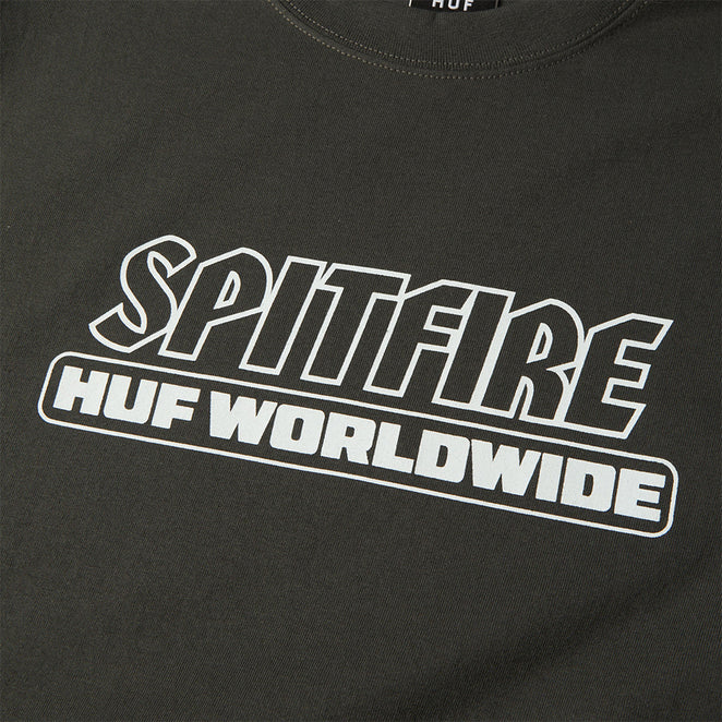 HUF Spitfire Burn Heavyweight T Shirt