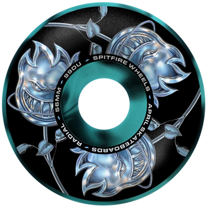 Spitfire x April Bighead Rose Radial Formula Four 99D Wheels