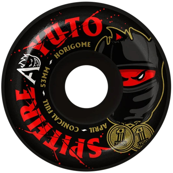 Spitfire x April Yuto Conical Full Formula Four 99D Black Wheels