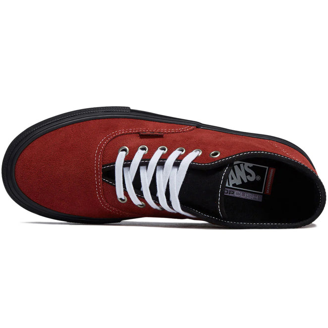 Vans Skate Authentic Mid Poppy Ember Red Shoes