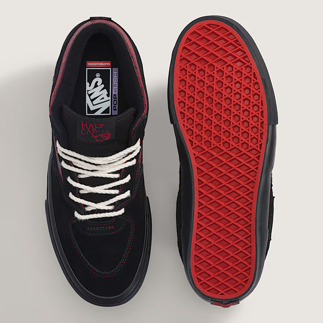 Vans Skate Half Cab Red Black Shoes