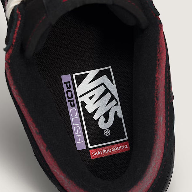 Vans Skate Half Cab Red Black Shoes