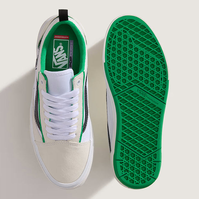 Vans Skate Old Skool Wafflecup White Green Shoes