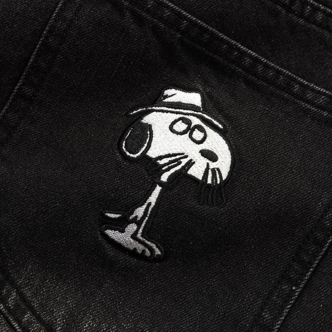 Butter Goods x Peanuts Spike Denim Faded Black Jeans