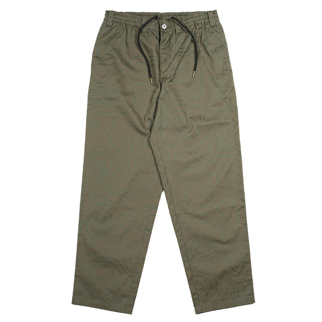 Theories Stamp Lounge Contour Green Pants