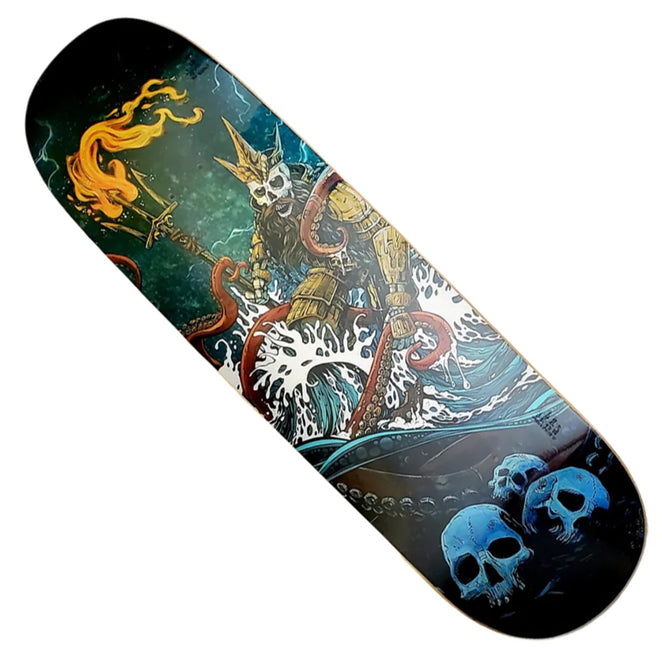 Techne Skateboards Treacherous Waters Shaped Deck