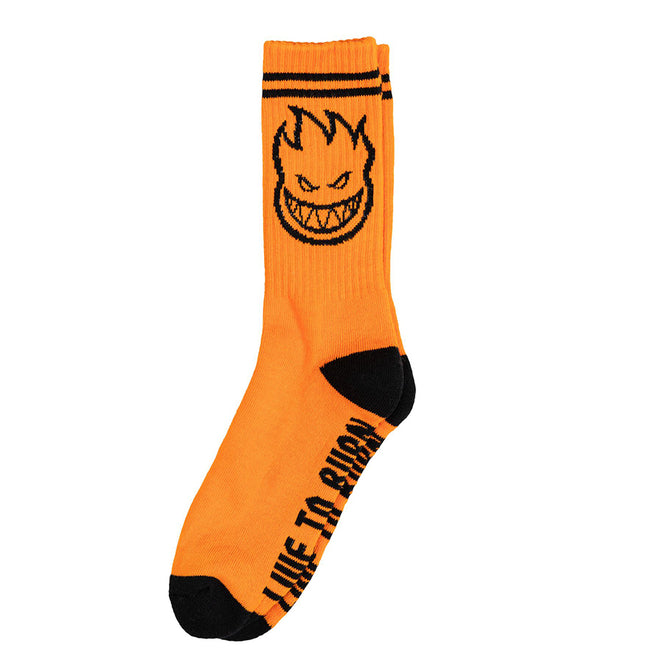Spitfire Bighead Orange Crew Socks