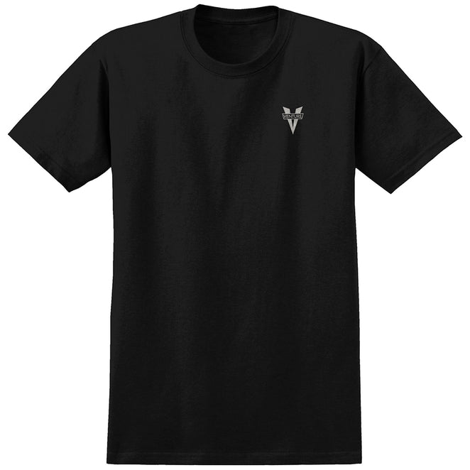 Venture Heritage Embroidered Black T Shirt