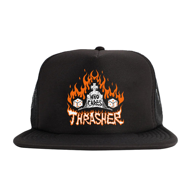 Thrasher Magazine Who Cares By Neckface Trucker Hat