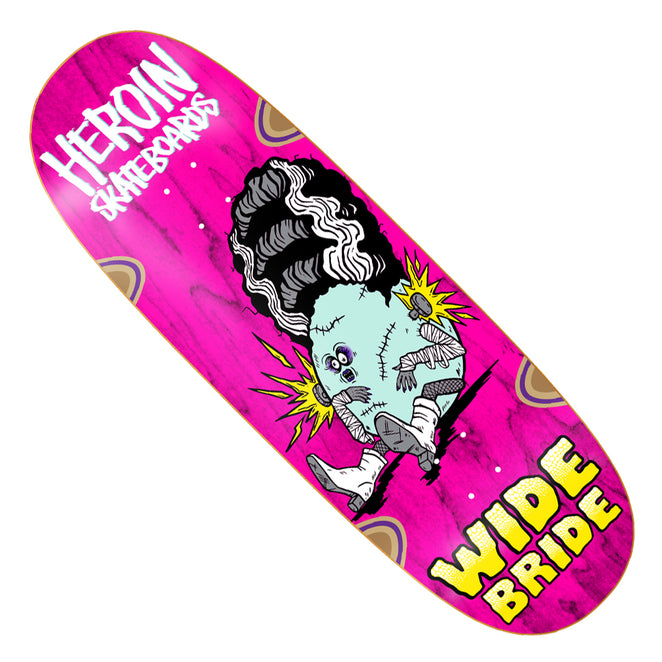 Heroin Skateboards Wide Bride Wheel Wells Deck