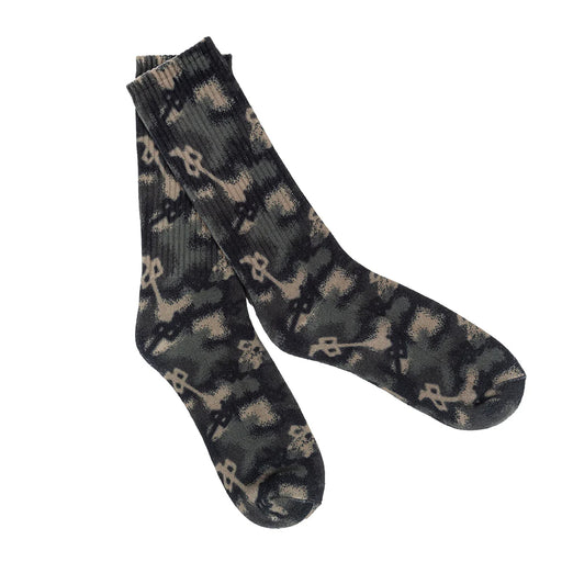 Red Dragon Bitmap Chung Crew Socks