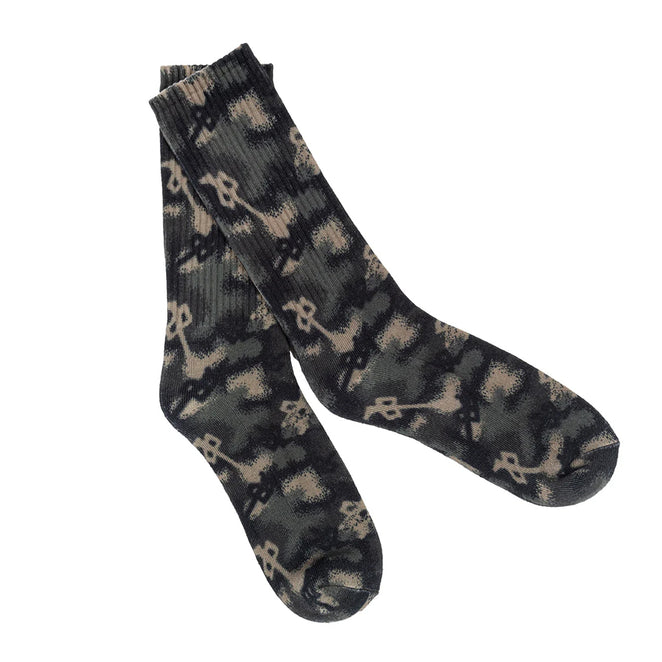 Red Dragon Bitmap Chung Crew Socks