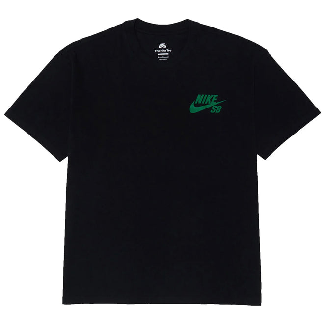 Nike SB Black Court Green Logo Skate T Shirt