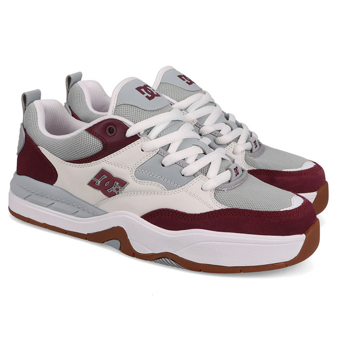 DC Shoe Co. Ascend Off White Maroon Shoes