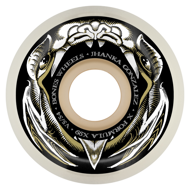 Bones Wheels Jhanka Night Flight V5 Sidecut X-Formula 99a Wheels