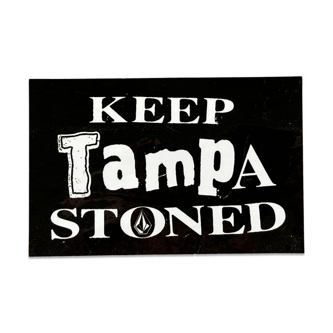 Volcom Keep Tampa Stoned Sticker