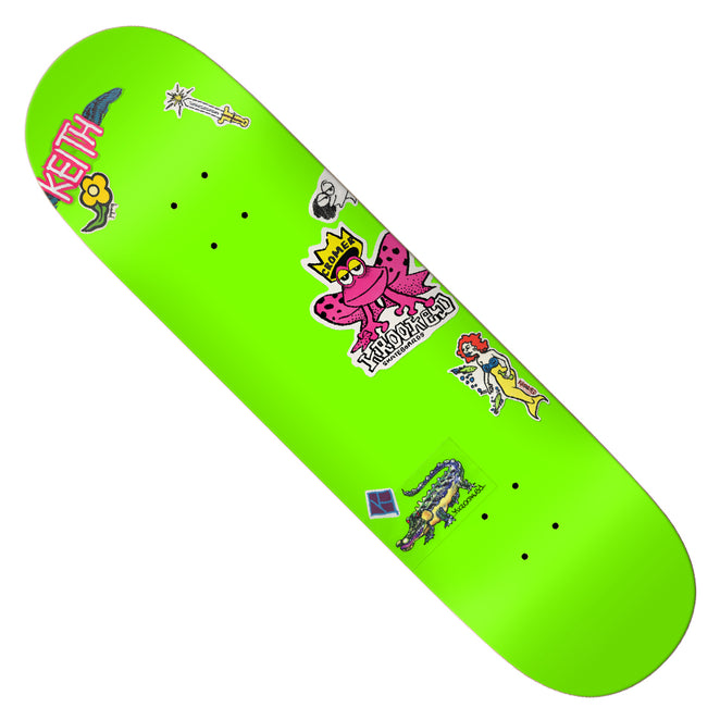 Krooked Brad Cromer Neon Stickers Deck