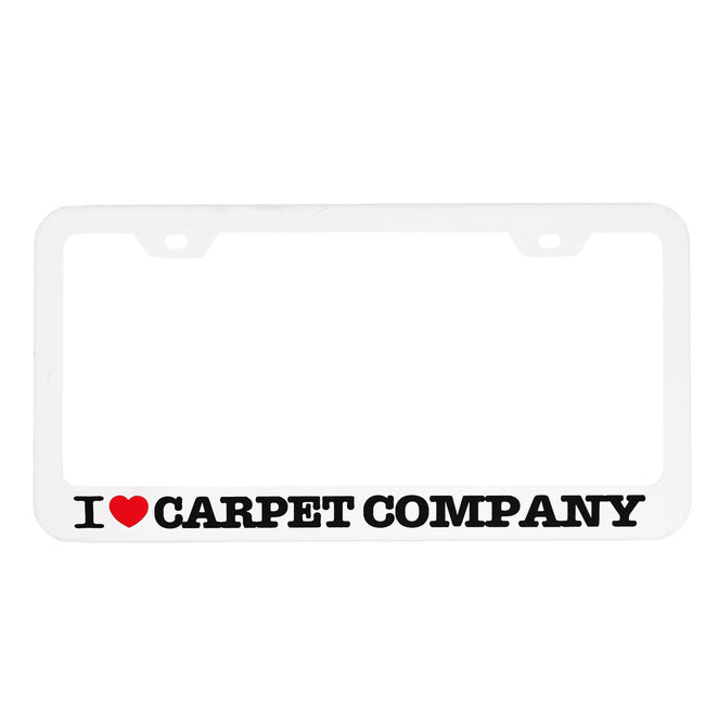 Carpet Company License Plate Frame