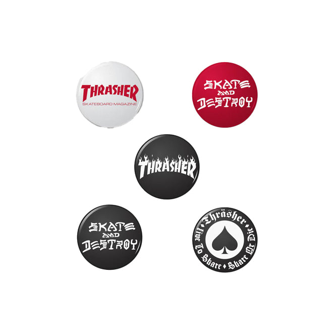 Thrasher Magazine Thrasher Logo Button Set