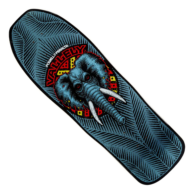 Powell Peralta Mike Vallely Elephant Blue Foil Shaped Deck