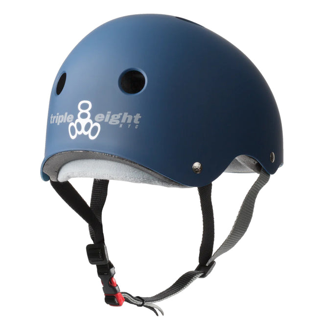 Triple 8 The Certified Sweatsaver Navy Matte Helmet
