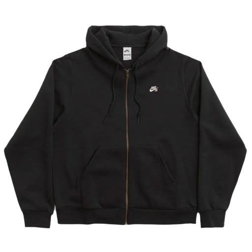 Nike SB Essentials Embroidered Fleece Zip-Up Skate Hooded Sweatshirt