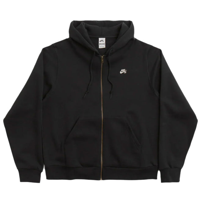 Nike SB Essentials Embroidered Fleece Zip-Up Skate Hooded Sweatshirt