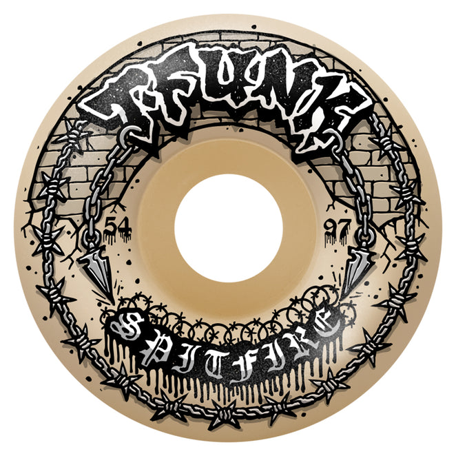 Spitfire T-Funk Raw Formula Four 97D Radial Full Natural Wheels