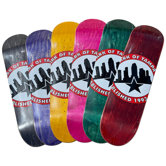 Skatepark Of Tampa Oversized Circle City Woodgrain Deck