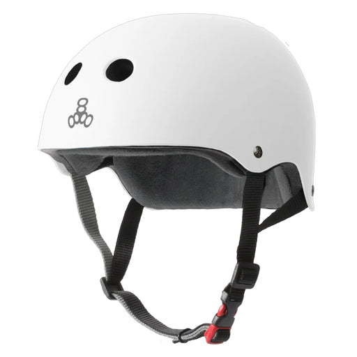 Triple 8 The Certified Sweatsaver White Matte Helmet