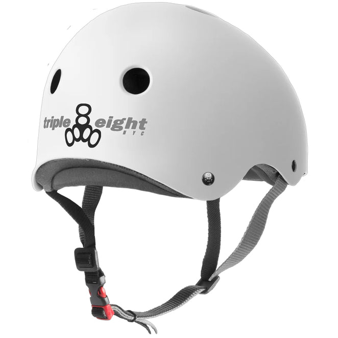 Triple 8 The Certified Sweatsaver White Matte Helmet