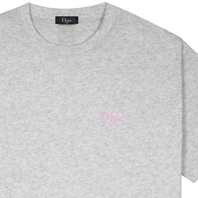 Dime Classic Small Logo Heather Grey T Shirt