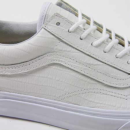 Vans Old Skool Reissue CA Shoes, (Croc Leather) True White in stock at SPoT  Skate Shop