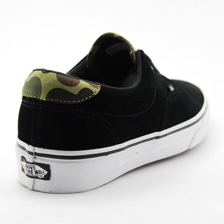 Vans Era 59 Shoes, Black Suede/ Camo/ White in stock at SPoT Skate Shop