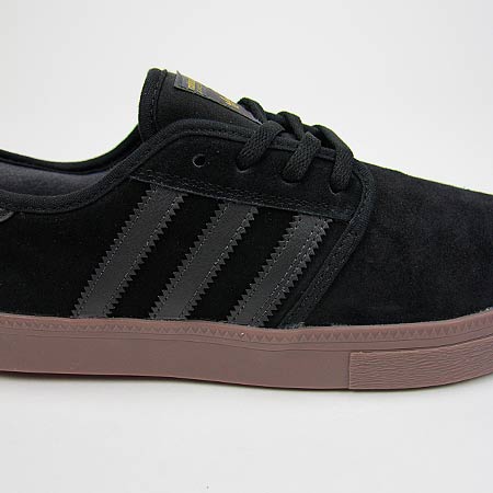 adidas Seeley ADV Shoes, Black/ Dark Solid Grey/ Gum in stock at SPoT Skate  Shop