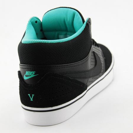 Nike Paul Rodriguez 5 Mid LR Shoes, Black/ Black/ Crystal Mint/ White in  stock at SPoT Skate Shop