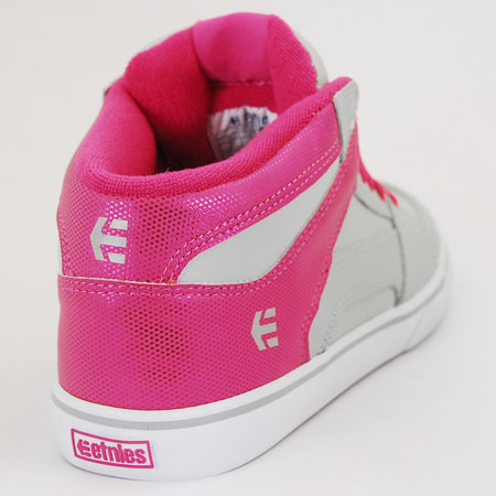 etnies Footwear RVM Vulc Kids Shoes, Light Grey/ Pink/ White in stock at  SPoT Skate Shop