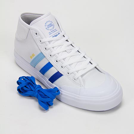 adidas Na-Kel Smith Matchcourt Mid ADV Shoes, Running White/ Core Royal/  Bluebird in stock at SPoT Skate Shop