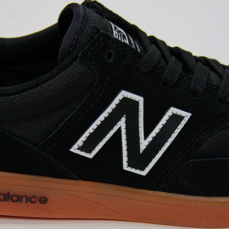 new balance numeric allston 617 shoes - black / gum / white