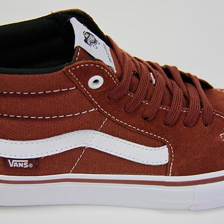 Vans Sk8-Mid Pro Shoes, Cappuccino/ White in stock at SPoT Skate Shop