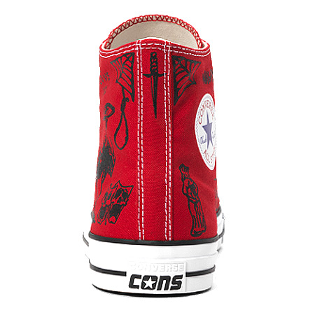 Converse Converse X Sean Pablo CTAS Pro Hi Shoes, Enamel Red/ Black/ White  in stock at SPoT Skate Shop