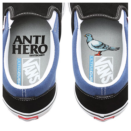 Vans Vans X Anti Hero Chris Pfanner Slip-On Pro Shoes, Chris Pfanner/ Black  in stock at SPoT Skate Shop