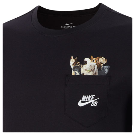Min efecto sinsonte Nike SB Dog Walker T Shirt, Black/ White in stock at SPoT Skate Shop