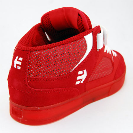 etnies Footwear Number Mid Shoes, Red Suede/ White in stock at SPoT Skate  Shop