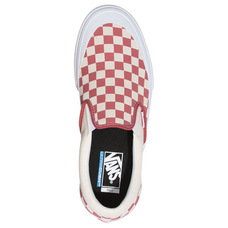 Vans Slip-On Pro Toe Cap Shoes, Checkerboard/ Mineral Red in stock at SPoT  Skate Shop