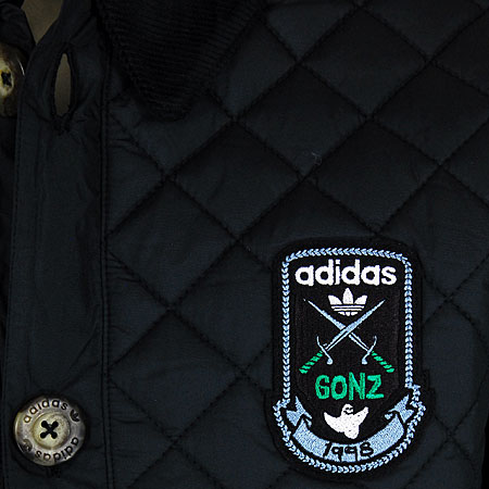 adidas Gonzales Quilt Jacket, Black in stock at SPoT Skate Shop