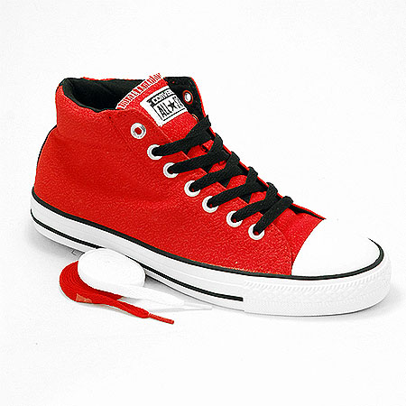 red converse black laces