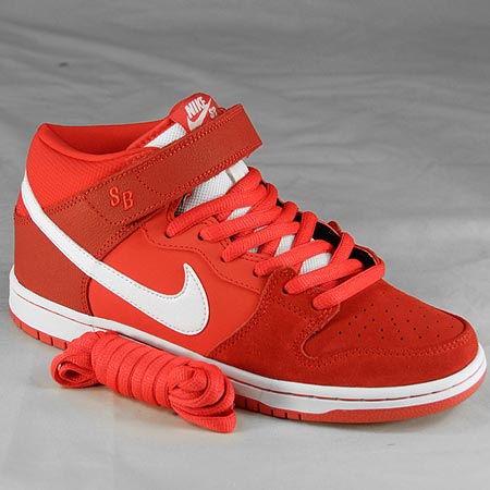 Nike Dunk Mid Pro SB NT Shoes, Light Crimson/ White/ Light Crimson in stock  at SPoT Skate Shop