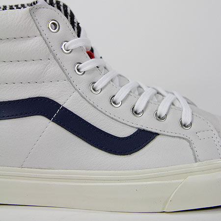 Vans Sk8-Hi Zip CA Shoes, Varsity Stripe/ True White in stock at SPoT Skate  Shop