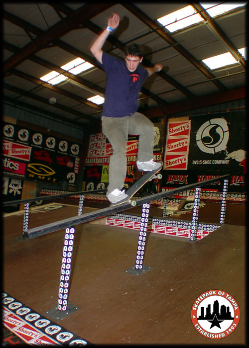 Andrew Cannon - nosegrind on the big rail